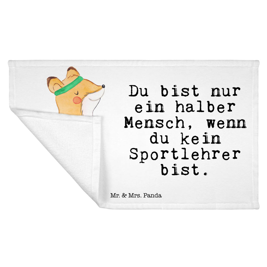 Handtuch Sportlehrer mit Herz Gästetuch, Reisehandtuch, Sport Handtuch, Frottier, Kinder Handtuch, Beruf, Ausbildung, Jubiläum, Abschied, Rente, Kollege, Kollegin, Geschenk, Schenken, Arbeitskollege, Mitarbeiter, Firma, Danke, Dankeschön