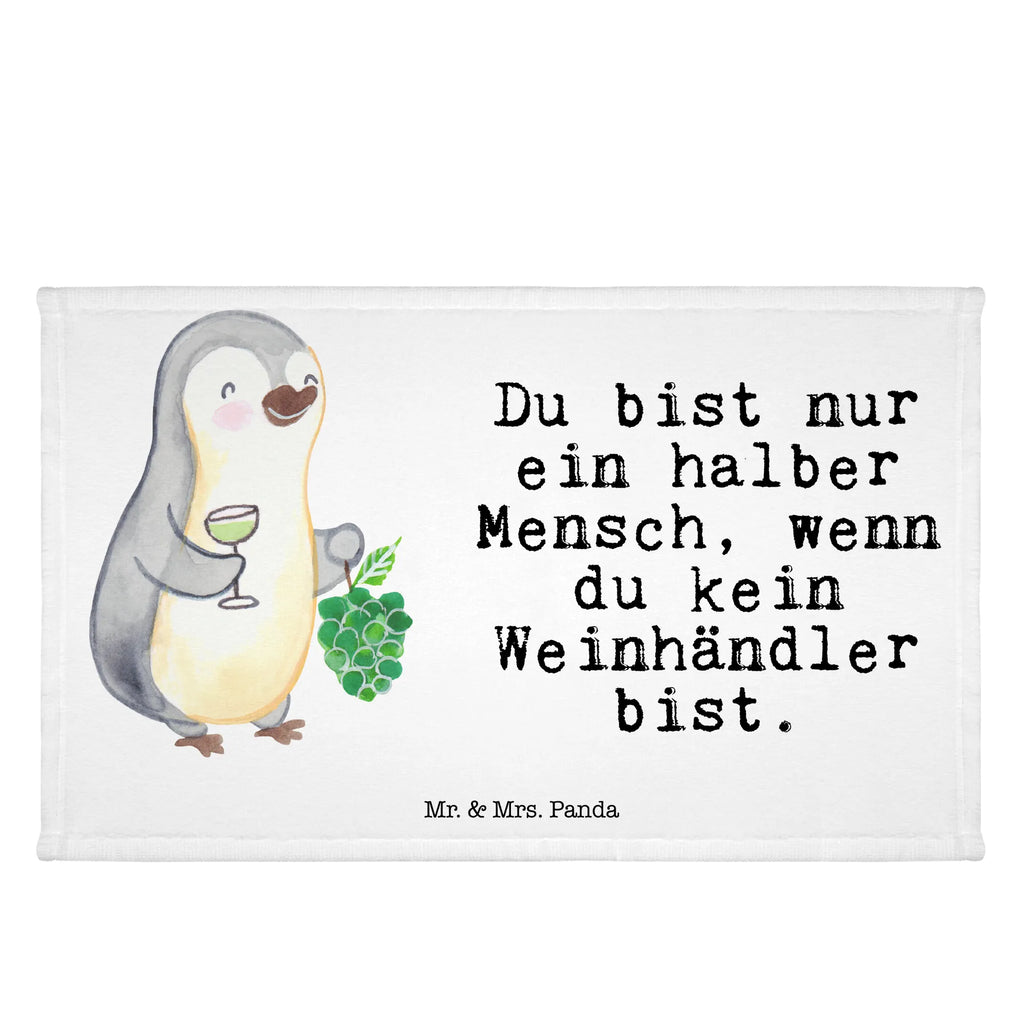 Handtuch Weinhändler mit Herz Gästetuch, Reisehandtuch, Sport Handtuch, Frottier, Kinder Handtuch, Beruf, Ausbildung, Jubiläum, Abschied, Rente, Kollege, Kollegin, Geschenk, Schenken, Arbeitskollege, Mitarbeiter, Firma, Danke, Dankeschön