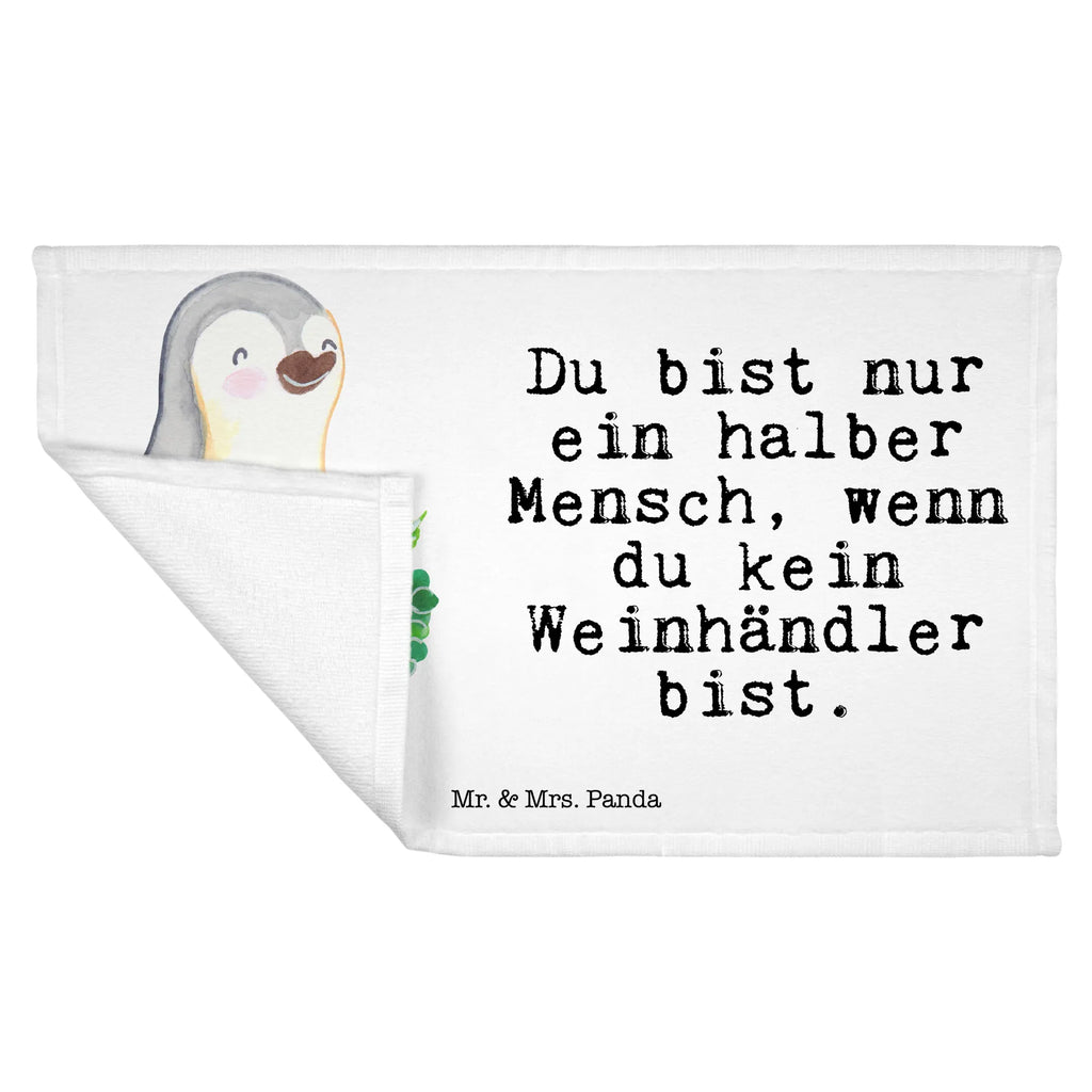 Handtuch Weinhändler mit Herz Gästetuch, Reisehandtuch, Sport Handtuch, Frottier, Kinder Handtuch, Beruf, Ausbildung, Jubiläum, Abschied, Rente, Kollege, Kollegin, Geschenk, Schenken, Arbeitskollege, Mitarbeiter, Firma, Danke, Dankeschön