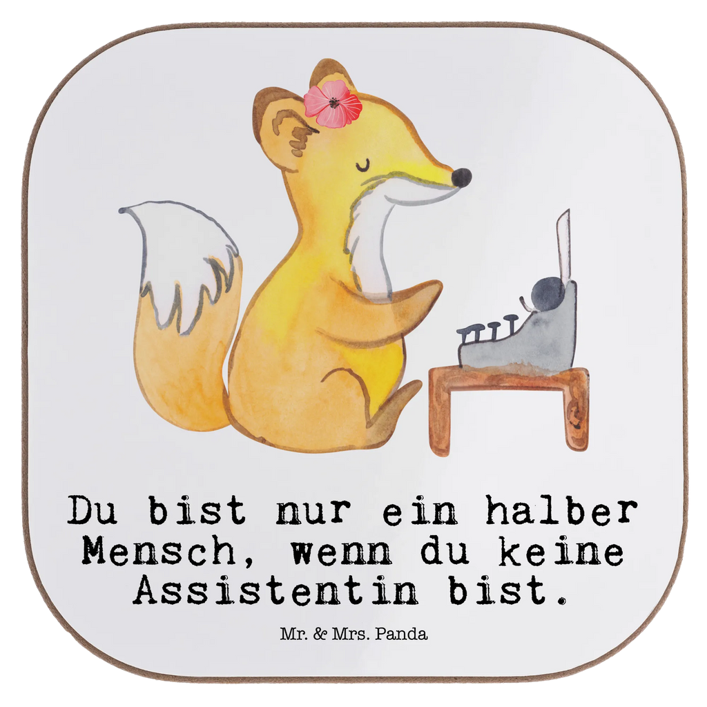 Quadratische Untersetzer Assistentin mit Herz Untersetzer, Bierdeckel, Glasuntersetzer, Untersetzer Gläser, Getränkeuntersetzer, Untersetzer aus Holz, Untersetzer für Gläser, Korkuntersetzer, Untersetzer Holz, Holzuntersetzer, Tassen Untersetzer, Untersetzer Design, Beruf, Ausbildung, Jubiläum, Abschied, Rente, Kollege, Kollegin, Geschenk, Schenken, Arbeitskollege, Mitarbeiter, Firma, Danke, Dankeschön