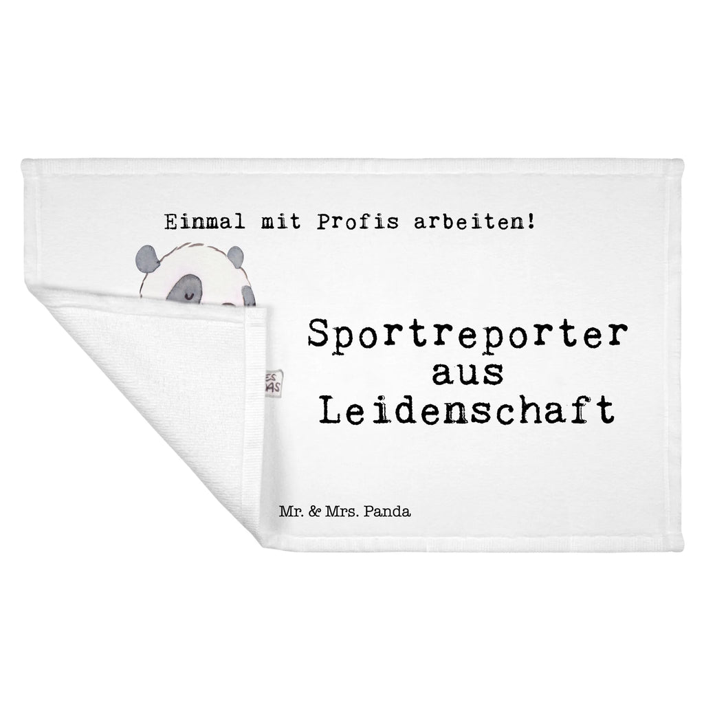 Handtuch Sportreporter aus Leidenschaft Gästetuch, Reisehandtuch, Sport Handtuch, Frottier, Kinder Handtuch, Beruf, Ausbildung, Jubiläum, Abschied, Rente, Kollege, Kollegin, Geschenk, Schenken, Arbeitskollege, Mitarbeiter, Firma, Danke, Dankeschön