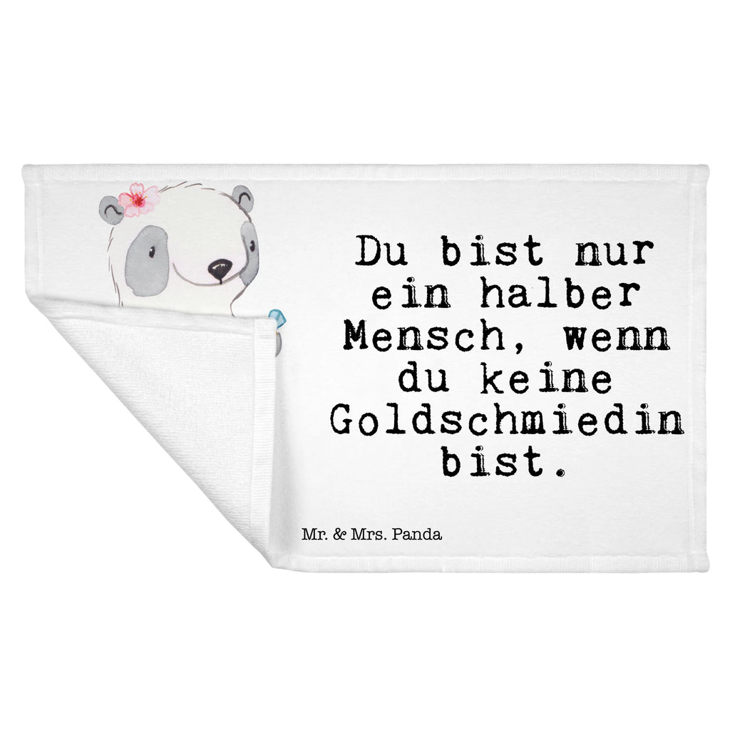 Handtuch Goldschmiedin mit Herz Gästetuch, Reisehandtuch, Sport Handtuch, Frottier, Kinder Handtuch, Beruf, Ausbildung, Jubiläum, Abschied, Rente, Kollege, Kollegin, Geschenk, Schenken, Arbeitskollege, Mitarbeiter, Firma, Danke, Dankeschön, Juwelierin, Goldschmiedin, Schmiedin, Schmuckwarenhändlerin, Schmuckgeschäft, Eröffnung