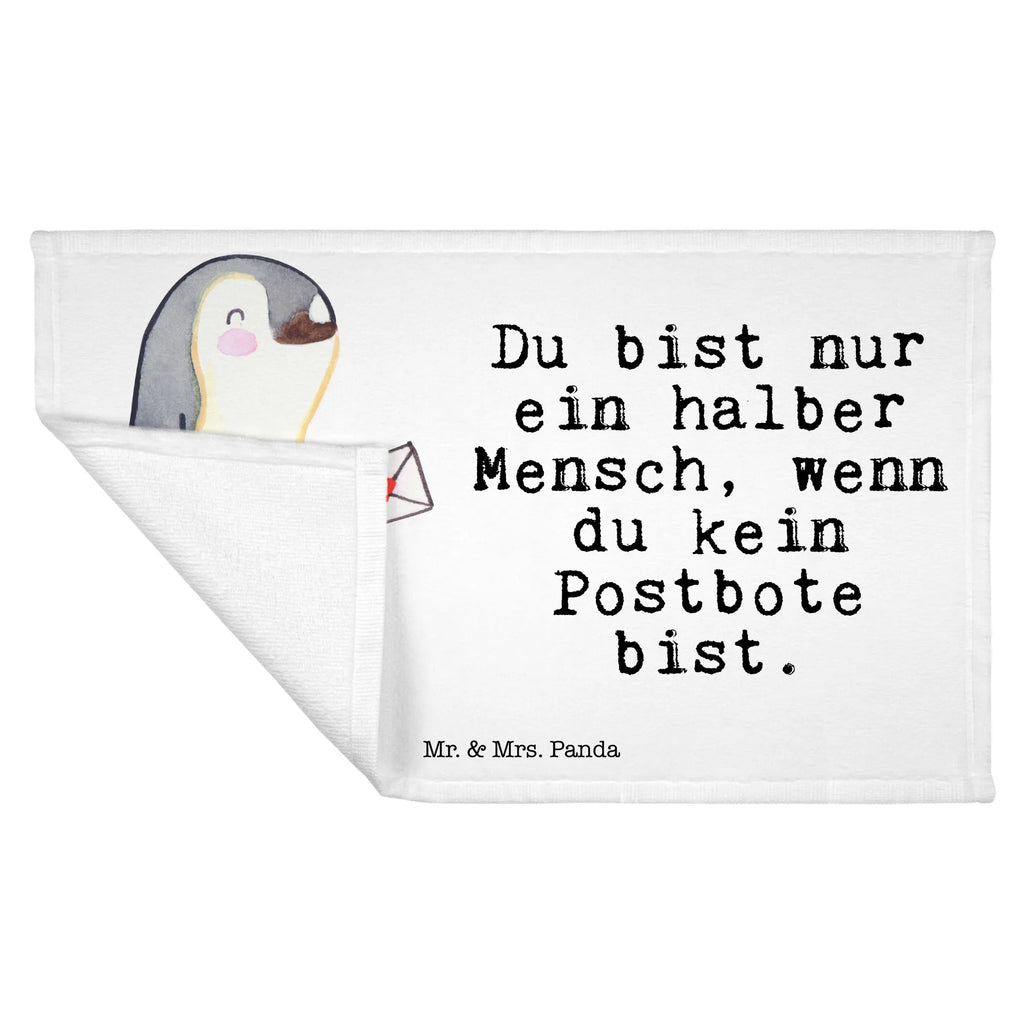 Handtuch Postbote mit Herz Gästetuch, Reisehandtuch, Sport Handtuch, Frottier, Kinder Handtuch, Beruf, Ausbildung, Jubiläum, Abschied, Rente, Kollege, Kollegin, Geschenk, Schenken, Arbeitskollege, Mitarbeiter, Firma, Danke, Dankeschön, Postbote, Briefzusteller, Briefträger, Postler