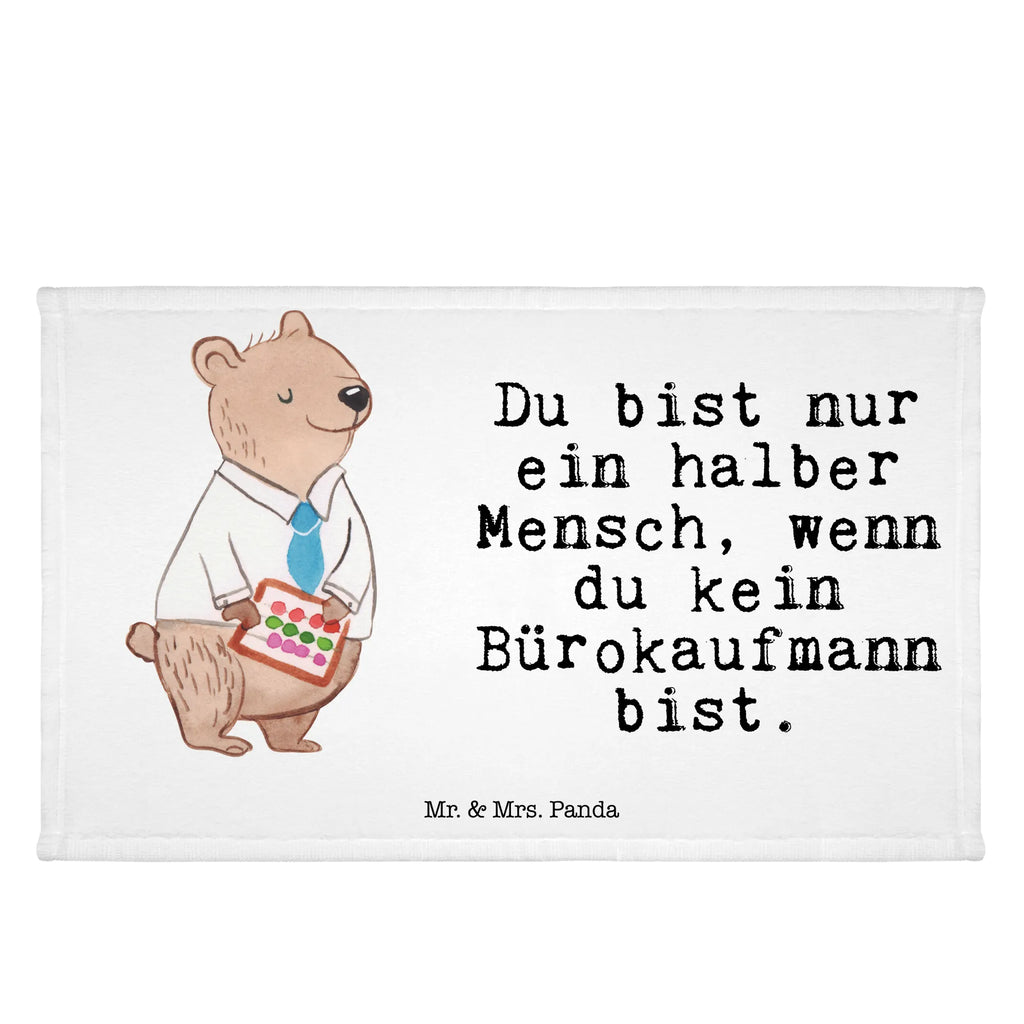 Handtuch Bürokaufmann mit Herz Gästetuch, Reisehandtuch, Sport Handtuch, Frottier, Kinder Handtuch, Beruf, Ausbildung, Jubiläum, Abschied, Rente, Kollege, Kollegin, Geschenk, Schenken, Arbeitskollege, Mitarbeiter, Firma, Danke, Dankeschön, Bürokaufmann, Kaufmann für Büromanagement