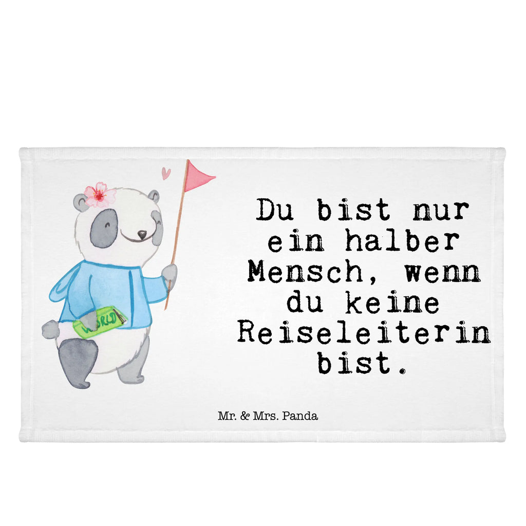 Handtuch Reiseleiterin mit Herz Gästetuch, Reisehandtuch, Sport Handtuch, Frottier, Kinder Handtuch, Beruf, Ausbildung, Jubiläum, Abschied, Rente, Kollege, Kollegin, Geschenk, Schenken, Arbeitskollege, Mitarbeiter, Firma, Danke, Dankeschön