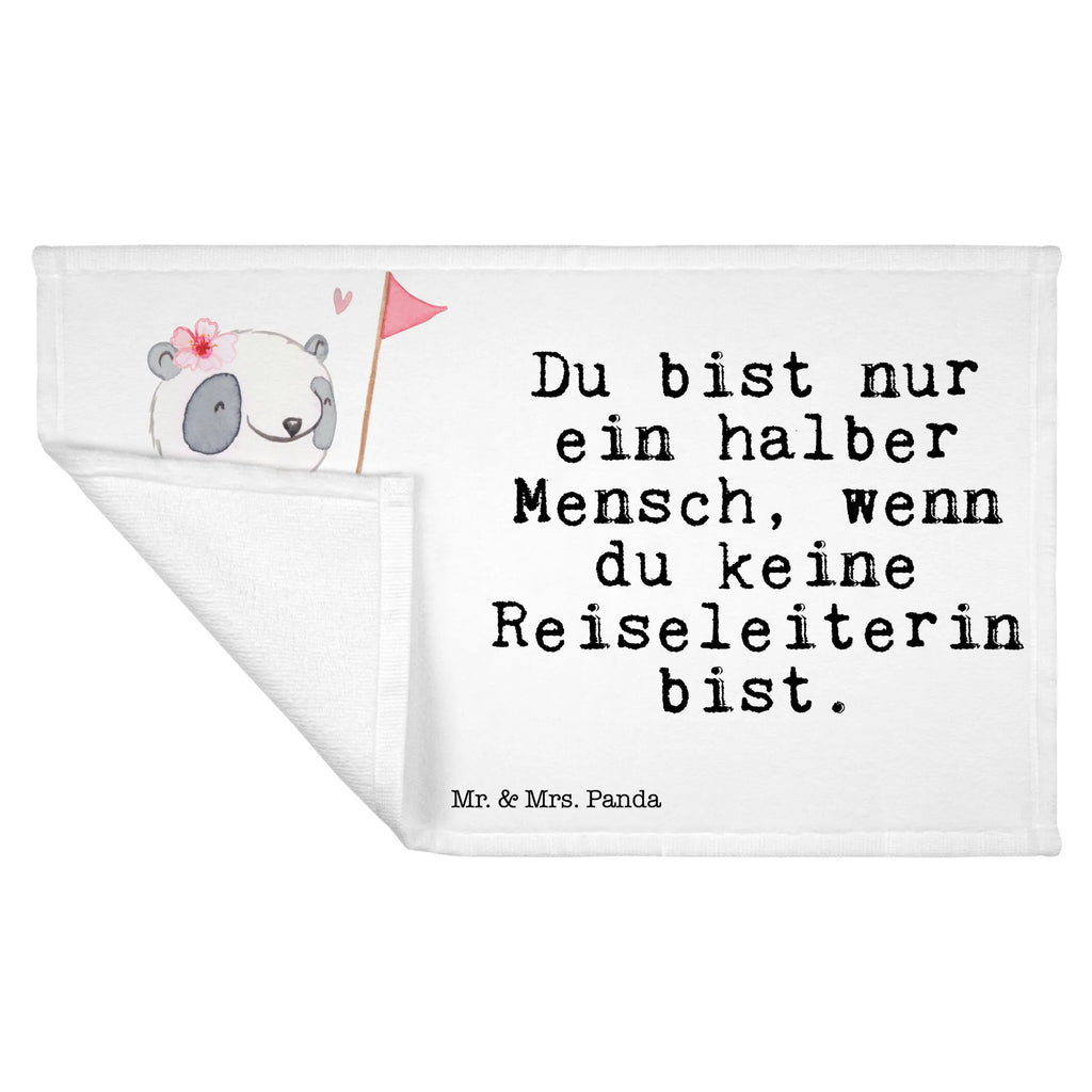 Handtuch Reiseleiterin mit Herz Gästetuch, Reisehandtuch, Sport Handtuch, Frottier, Kinder Handtuch, Beruf, Ausbildung, Jubiläum, Abschied, Rente, Kollege, Kollegin, Geschenk, Schenken, Arbeitskollege, Mitarbeiter, Firma, Danke, Dankeschön