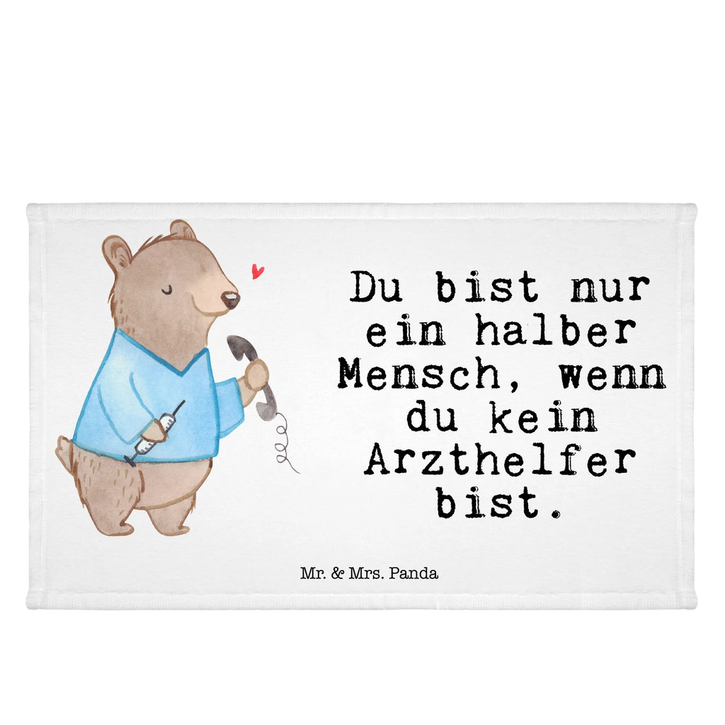 Handtuch Arzthelfer mit Herz Gästetuch, Reisehandtuch, Sport Handtuch, Frottier, Kinder Handtuch, Beruf, Ausbildung, Jubiläum, Abschied, Rente, Kollege, Kollegin, Geschenk, Schenken, Arbeitskollege, Mitarbeiter, Firma, Danke, Dankeschön, Arzthelfer, Medizinischer Fachangestellter