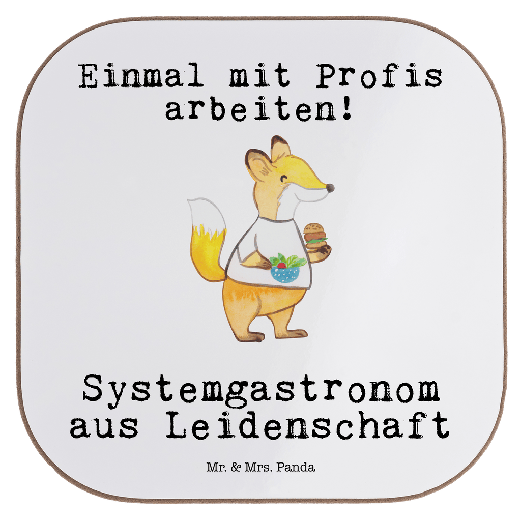 Quadratische Untersetzer Systemgastronom aus Leidenschaft Untersetzer, Bierdeckel, Glasuntersetzer, Untersetzer Gläser, Getränkeuntersetzer, Untersetzer aus Holz, Untersetzer für Gläser, Korkuntersetzer, Untersetzer Holz, Holzuntersetzer, Tassen Untersetzer, Untersetzer Design, Beruf, Ausbildung, Jubiläum, Abschied, Rente, Kollege, Kollegin, Geschenk, Schenken, Arbeitskollege, Mitarbeiter, Firma, Danke, Dankeschön