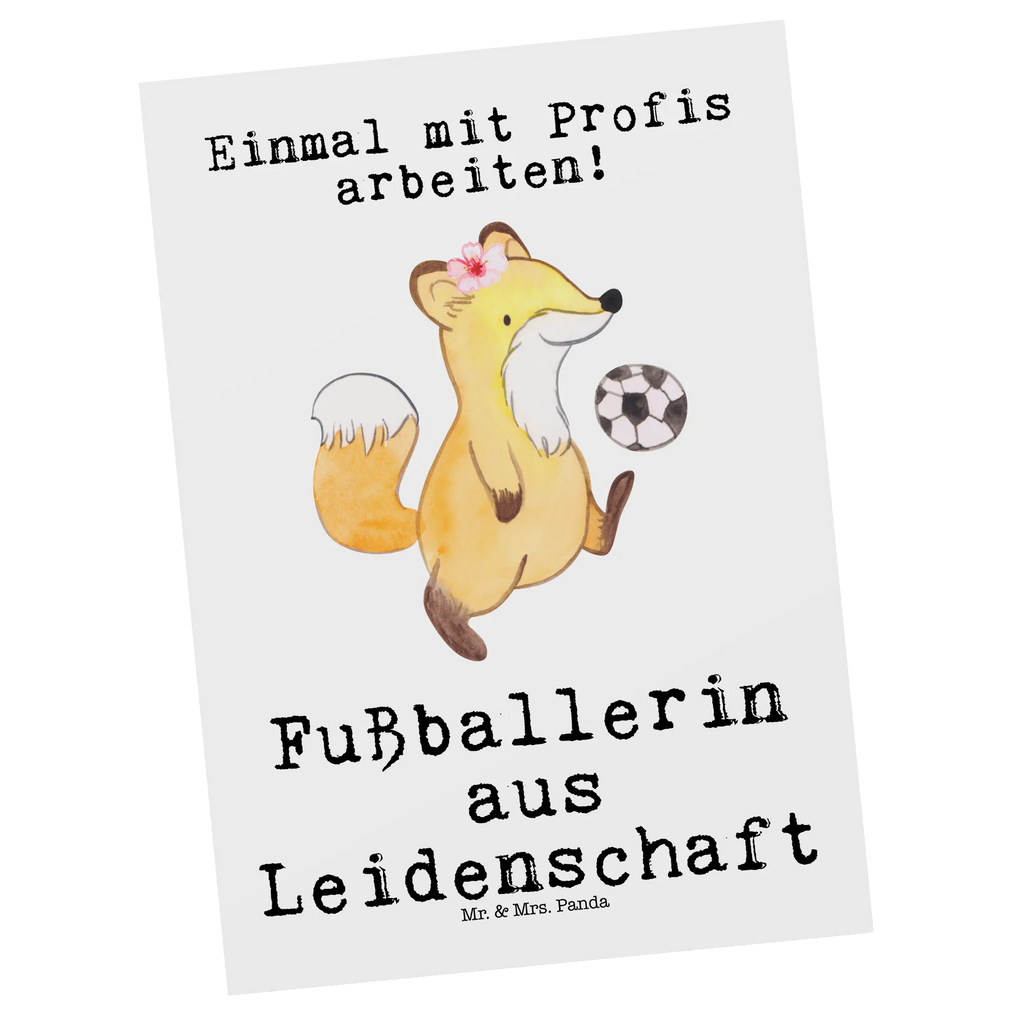 Postkarte Fußballerin aus Leidenschaft Postkarte, Karte, Geschenkkarte, Grußkarte, Einladung, Ansichtskarte, Geburtstagskarte, Einladungskarte, Dankeskarte, Ansichtskarten, Einladung Geburtstag, Einladungskarten Geburtstag, Beruf, Ausbildung, Jubiläum, Abschied, Rente, Kollege, Kollegin, Geschenk, Schenken, Arbeitskollege, Mitarbeiter, Firma, Danke, Dankeschön, Fußballerin, Fußballspielerin, Profi Fußballerin, Fußballspiel, Glücksbringer