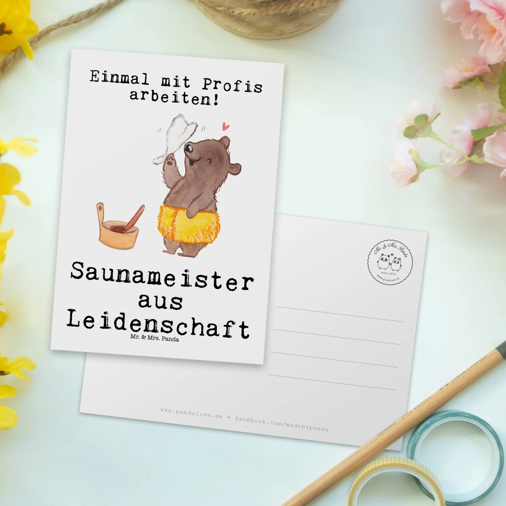 Postkarte Saunameister Leidenschaft Postkarte, Karte, Geschenkkarte, Grußkarte, Einladung, Ansichtskarte, Geburtstagskarte, Einladungskarte, Dankeskarte, Ansichtskarten, Einladung Geburtstag, Einladungskarten Geburtstag, Beruf, Ausbildung, Jubiläum, Abschied, Rente, Kollege, Kollegin, Geschenk, Schenken, Arbeitskollege, Mitarbeiter, Firma, Danke, Dankeschön