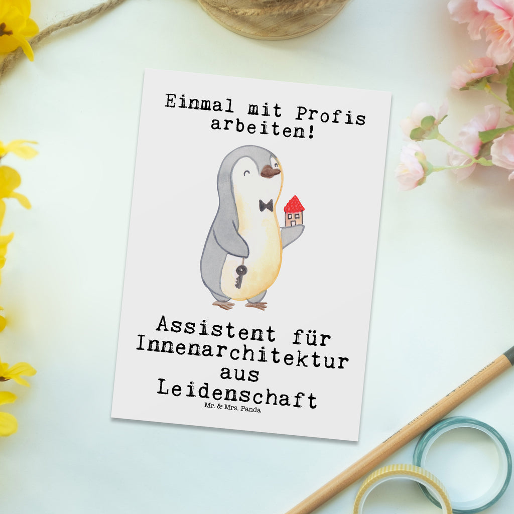 Postkarte Assistent für Innenarchitektur Leidenschaft Postkarte, Karte, Geschenkkarte, Grußkarte, Einladung, Ansichtskarte, Geburtstagskarte, Einladungskarte, Dankeskarte, Ansichtskarten, Einladung Geburtstag, Einladungskarten Geburtstag, Beruf, Ausbildung, Jubiläum, Abschied, Rente, Kollege, Kollegin, Geschenk, Schenken, Arbeitskollege, Mitarbeiter, Firma, Danke, Dankeschön