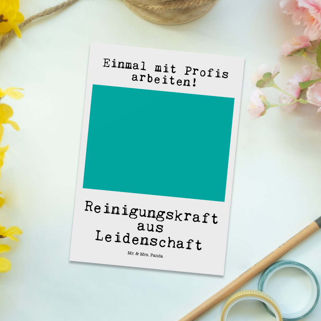 Postkarte Reinigungskraft Leidenschaft Postkarte, Karte, Geschenkkarte, Grußkarte, Einladung, Ansichtskarte, Geburtstagskarte, Einladungskarte, Dankeskarte, Ansichtskarten, Einladung Geburtstag, Einladungskarten Geburtstag, Beruf, Ausbildung, Jubiläum, Abschied, Rente, Kollege, Kollegin, Geschenk, Schenken, Arbeitskollege, Mitarbeiter, Firma, Danke, Dankeschön