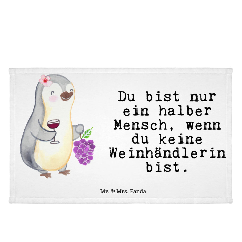 Handtuch Weinhändlerin mit Herz Gästetuch, Reisehandtuch, Sport Handtuch, Frottier, Kinder Handtuch, Beruf, Ausbildung, Jubiläum, Abschied, Rente, Kollege, Kollegin, Geschenk, Schenken, Arbeitskollege, Mitarbeiter, Firma, Danke, Dankeschön