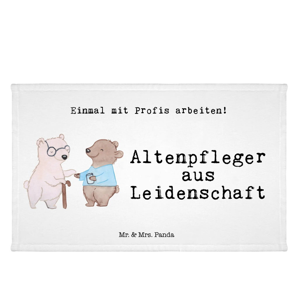 Handtuch Altenpfleger aus Leidenschaft Gästetuch, Reisehandtuch, Sport Handtuch, Frottier, Kinder Handtuch, Beruf, Ausbildung, Jubiläum, Abschied, Rente, Kollege, Kollegin, Geschenk, Schenken, Arbeitskollege, Mitarbeiter, Firma, Danke, Dankeschön, Altenpfleger, Pfleger, Altenheim Eröffnung