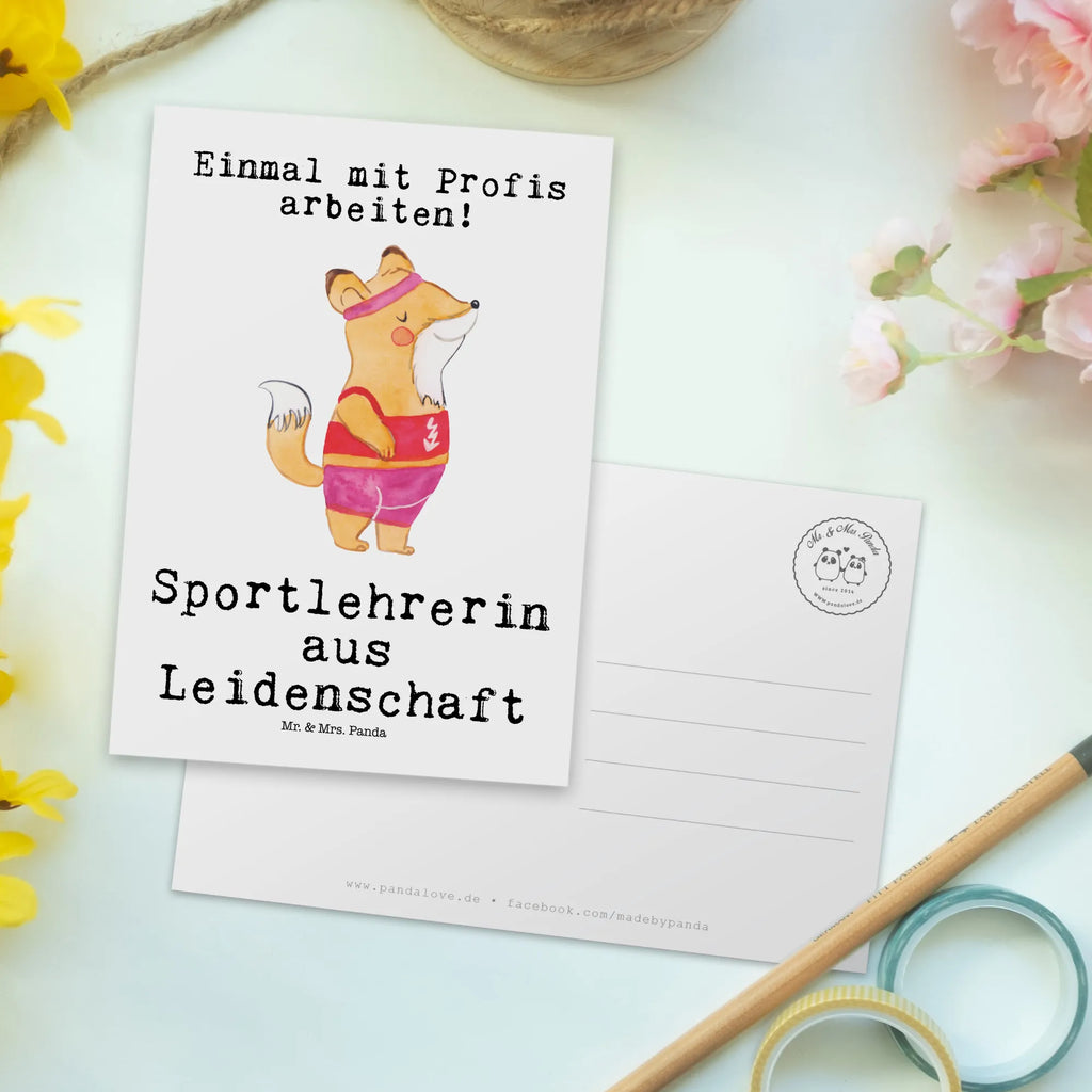 Postkarte Sportlehrerin aus Leidenschaft Postkarte, Karte, Geschenkkarte, Grußkarte, Einladung, Ansichtskarte, Geburtstagskarte, Einladungskarte, Dankeskarte, Ansichtskarten, Einladung Geburtstag, Einladungskarten Geburtstag, Beruf, Ausbildung, Jubiläum, Abschied, Rente, Kollege, Kollegin, Geschenk, Schenken, Arbeitskollege, Mitarbeiter, Firma, Danke, Dankeschön