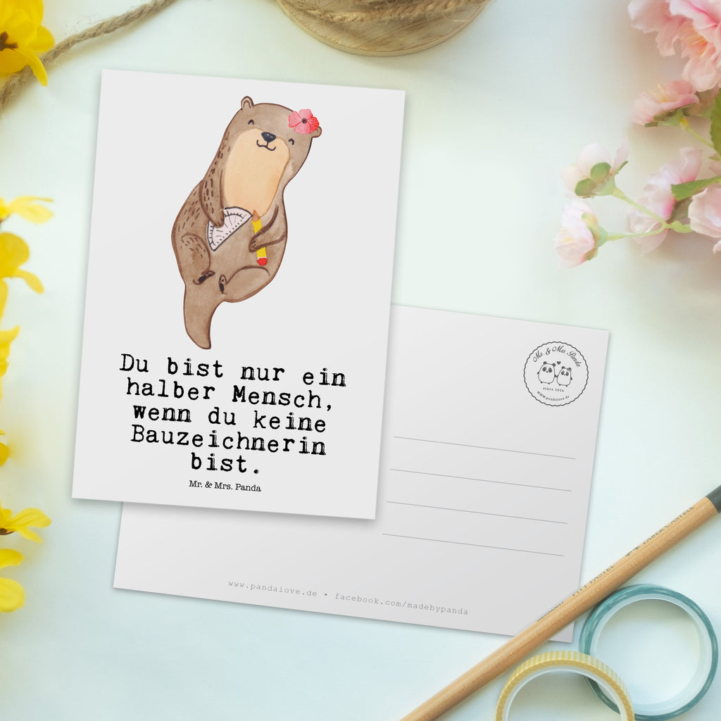 Postkarte Bauzeichnerin mit Herz Postkarte, Karte, Geschenkkarte, Grußkarte, Einladung, Ansichtskarte, Geburtstagskarte, Einladungskarte, Dankeskarte, Ansichtskarten, Einladung Geburtstag, Einladungskarten Geburtstag, Beruf, Ausbildung, Jubiläum, Abschied, Rente, Kollege, Kollegin, Geschenk, Schenken, Arbeitskollege, Mitarbeiter, Firma, Danke, Dankeschön