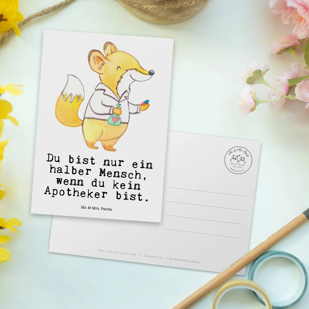 Postkarte Apotheker mit Herz Postkarte, Karte, Geschenkkarte, Grußkarte, Einladung, Ansichtskarte, Geburtstagskarte, Einladungskarte, Dankeskarte, Ansichtskarten, Einladung Geburtstag, Einladungskarten Geburtstag, Beruf, Ausbildung, Jubiläum, Abschied, Rente, Kollege, Kollegin, Geschenk, Schenken, Arbeitskollege, Mitarbeiter, Firma, Danke, Dankeschön, Apotheker, Pharmazie, Staatsexamen, Approbation, Eröffnung Apotheke