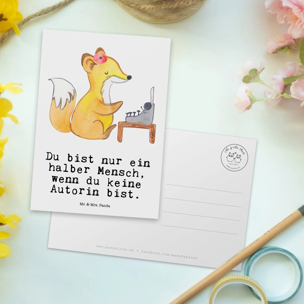 Postkarte Autorin mit Herz Postkarte, Karte, Geschenkkarte, Grußkarte, Einladung, Ansichtskarte, Geburtstagskarte, Einladungskarte, Dankeskarte, Ansichtskarten, Einladung Geburtstag, Einladungskarten Geburtstag, Beruf, Ausbildung, Jubiläum, Abschied, Rente, Kollege, Kollegin, Geschenk, Schenken, Arbeitskollege, Mitarbeiter, Firma, Danke, Dankeschön, Autorin, Buchveröffentlichung, Schriftstellerin, Verlag, Geschichtenschreiber, Hobbyautor