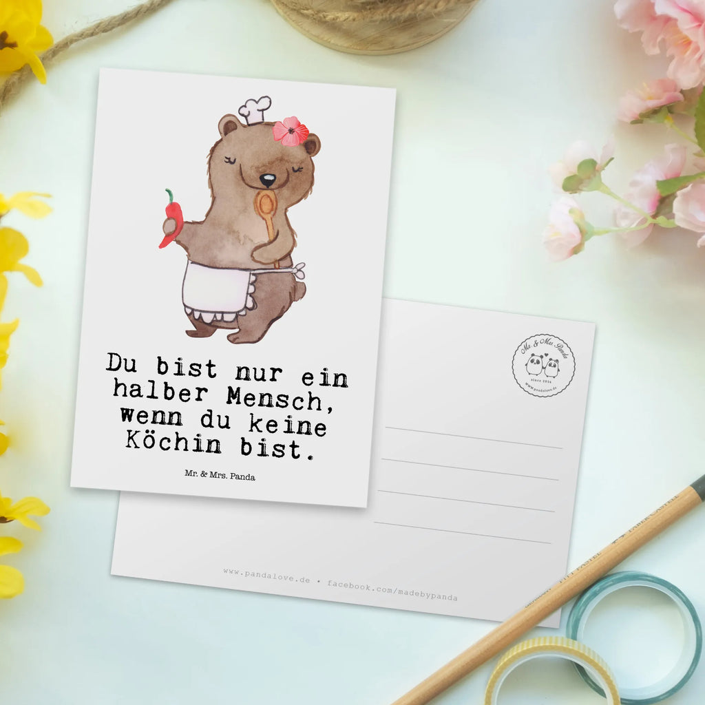 Postkarte Köchin mit Herz Postkarte, Karte, Geschenkkarte, Grußkarte, Einladung, Ansichtskarte, Geburtstagskarte, Einladungskarte, Dankeskarte, Ansichtskarten, Einladung Geburtstag, Einladungskarten Geburtstag, Beruf, Ausbildung, Jubiläum, Abschied, Rente, Kollege, Kollegin, Geschenk, Schenken, Arbeitskollege, Mitarbeiter, Firma, Danke, Dankeschön, Köchin, Chefköchin, Küchenchefin, Küchenmeisterin, Schiffsköchin, Sterneköchin, Fernsehköchin, Restaurant