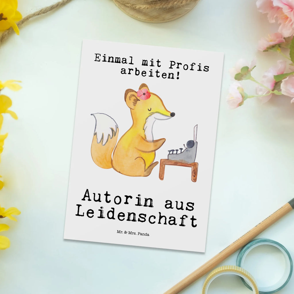 Postkarte Autorin aus Leidenschaft Postkarte, Karte, Geschenkkarte, Grußkarte, Einladung, Ansichtskarte, Geburtstagskarte, Einladungskarte, Dankeskarte, Ansichtskarten, Einladung Geburtstag, Einladungskarten Geburtstag, Beruf, Ausbildung, Jubiläum, Abschied, Rente, Kollege, Kollegin, Geschenk, Schenken, Arbeitskollege, Mitarbeiter, Firma, Danke, Dankeschön, Autorin, Buchveröffentlichung, Schriftstellerin, Verlag, Geschichtenschreiber, Hobbyautor