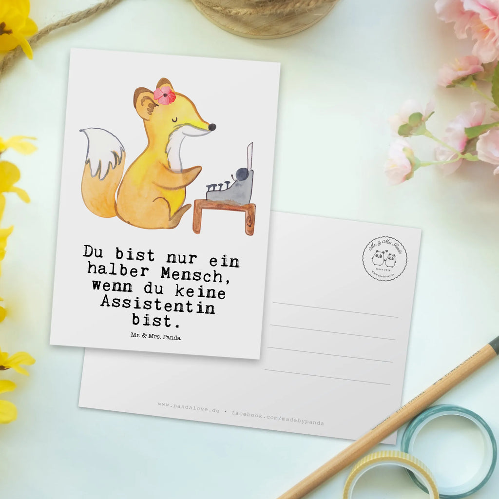 Postkarte Assistentin mit Herz Postkarte, Karte, Geschenkkarte, Grußkarte, Einladung, Ansichtskarte, Geburtstagskarte, Einladungskarte, Dankeskarte, Ansichtskarten, Einladung Geburtstag, Einladungskarten Geburtstag, Beruf, Ausbildung, Jubiläum, Abschied, Rente, Kollege, Kollegin, Geschenk, Schenken, Arbeitskollege, Mitarbeiter, Firma, Danke, Dankeschön