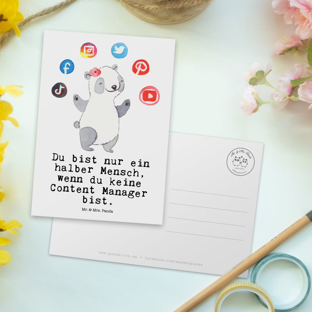 Postkarte Content Manager mit Herz Postkarte, Karte, Geschenkkarte, Grußkarte, Einladung, Ansichtskarte, Geburtstagskarte, Einladungskarte, Dankeskarte, Ansichtskarten, Einladung Geburtstag, Einladungskarten Geburtstag, Beruf, Ausbildung, Jubiläum, Abschied, Rente, Kollege, Kollegin, Geschenk, Schenken, Arbeitskollege, Mitarbeiter, Firma, Danke, Dankeschön