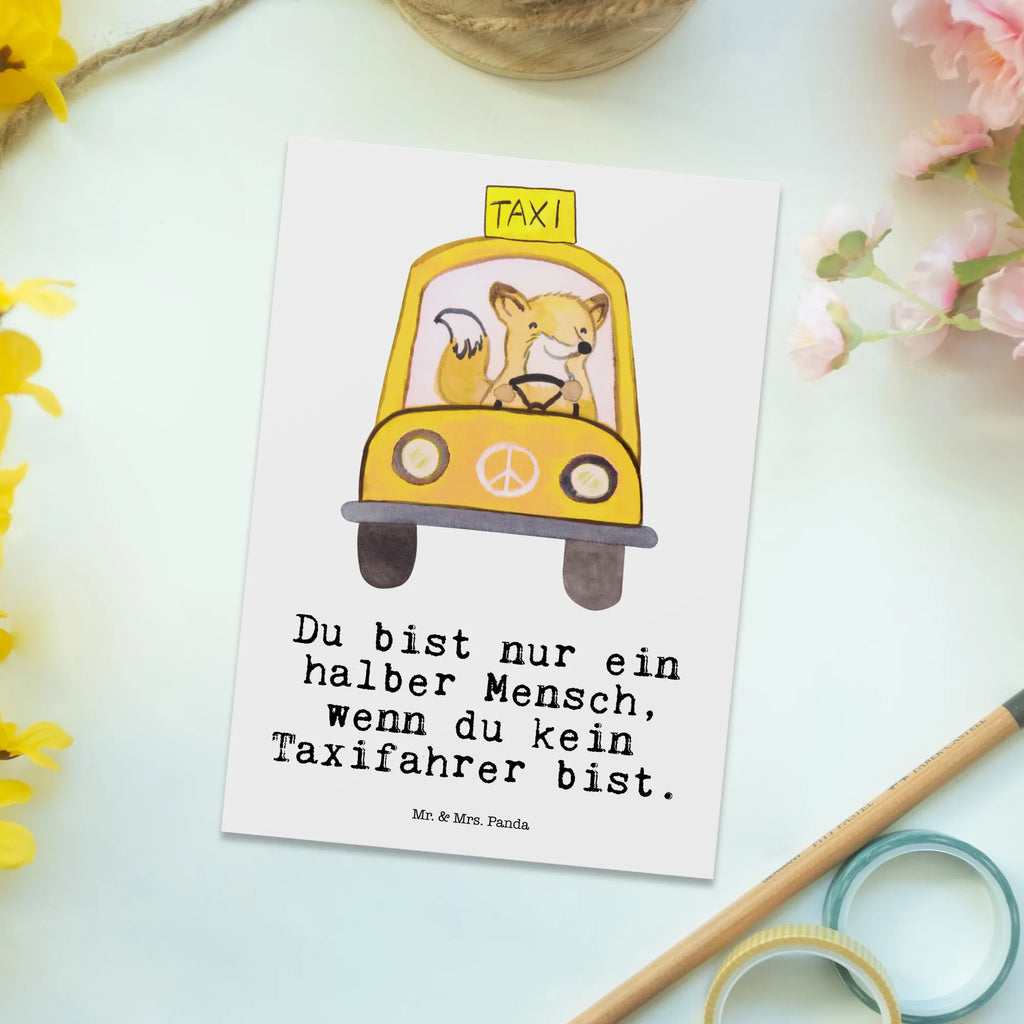 Postkarte Taxifahrer mit Herz Postkarte, Karte, Geschenkkarte, Grußkarte, Einladung, Ansichtskarte, Geburtstagskarte, Einladungskarte, Dankeskarte, Ansichtskarten, Einladung Geburtstag, Einladungskarten Geburtstag, Beruf, Ausbildung, Jubiläum, Abschied, Rente, Kollege, Kollegin, Geschenk, Schenken, Arbeitskollege, Mitarbeiter, Firma, Danke, Dankeschön