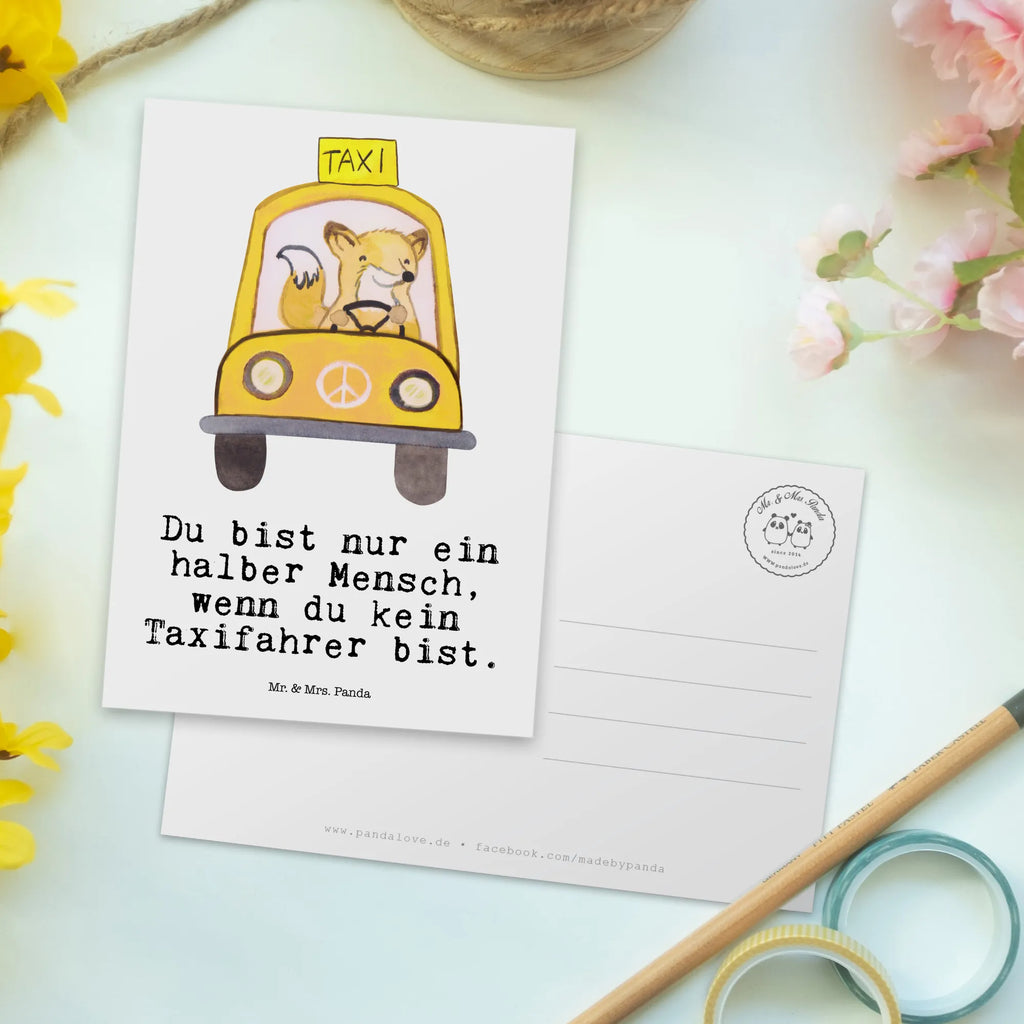 Postkarte Taxifahrer mit Herz Postkarte, Karte, Geschenkkarte, Grußkarte, Einladung, Ansichtskarte, Geburtstagskarte, Einladungskarte, Dankeskarte, Ansichtskarten, Einladung Geburtstag, Einladungskarten Geburtstag, Beruf, Ausbildung, Jubiläum, Abschied, Rente, Kollege, Kollegin, Geschenk, Schenken, Arbeitskollege, Mitarbeiter, Firma, Danke, Dankeschön