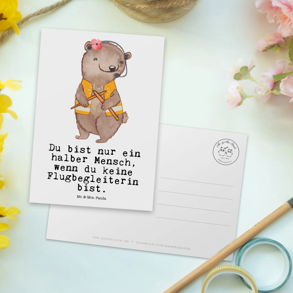 Postkarte Flugbegleiterin mit Herz Postkarte, Karte, Geschenkkarte, Grußkarte, Einladung, Ansichtskarte, Geburtstagskarte, Einladungskarte, Dankeskarte, Ansichtskarten, Einladung Geburtstag, Einladungskarten Geburtstag, Beruf, Ausbildung, Jubiläum, Abschied, Rente, Kollege, Kollegin, Geschenk, Schenken, Arbeitskollege, Mitarbeiter, Firma, Danke, Dankeschön, Flugbegleiterin, Stewardess, Flugstewardess, Flight-Attendant