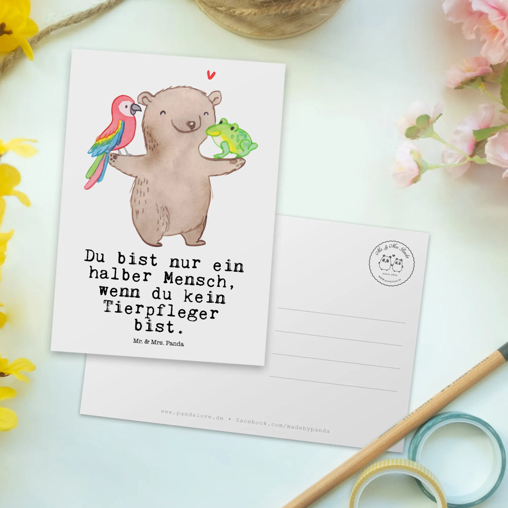 Postkarte Tierpfleger mit Herz Postkarte, Karte, Geschenkkarte, Grußkarte, Einladung, Ansichtskarte, Geburtstagskarte, Einladungskarte, Dankeskarte, Ansichtskarten, Einladung Geburtstag, Einladungskarten Geburtstag, Beruf, Ausbildung, Jubiläum, Abschied, Rente, Kollege, Kollegin, Geschenk, Schenken, Arbeitskollege, Mitarbeiter, Firma, Danke, Dankeschön