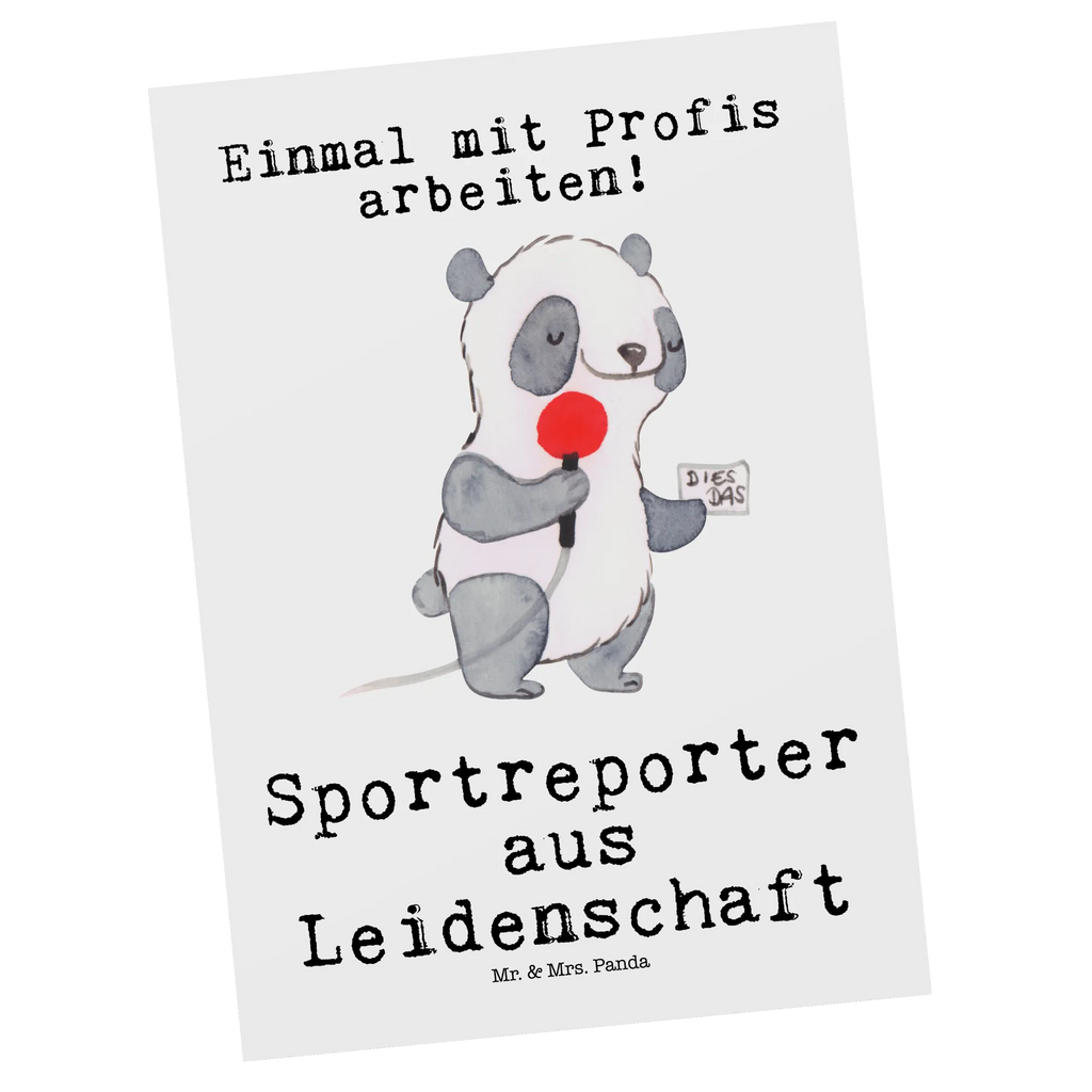 Postkarte Sportreporter aus Leidenschaft Postkarte, Karte, Geschenkkarte, Grußkarte, Einladung, Ansichtskarte, Geburtstagskarte, Einladungskarte, Dankeskarte, Ansichtskarten, Einladung Geburtstag, Einladungskarten Geburtstag, Beruf, Ausbildung, Jubiläum, Abschied, Rente, Kollege, Kollegin, Geschenk, Schenken, Arbeitskollege, Mitarbeiter, Firma, Danke, Dankeschön