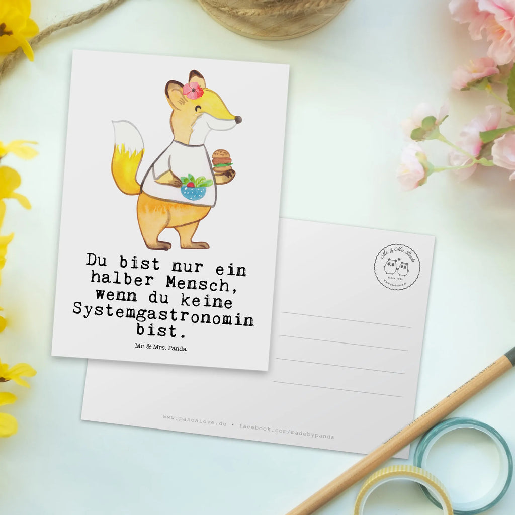 Postkarte Systemgastronomin mit Herz Postkarte, Karte, Geschenkkarte, Grußkarte, Einladung, Ansichtskarte, Geburtstagskarte, Einladungskarte, Dankeskarte, Ansichtskarten, Einladung Geburtstag, Einladungskarten Geburtstag, Beruf, Ausbildung, Jubiläum, Abschied, Rente, Kollege, Kollegin, Geschenk, Schenken, Arbeitskollege, Mitarbeiter, Firma, Danke, Dankeschön