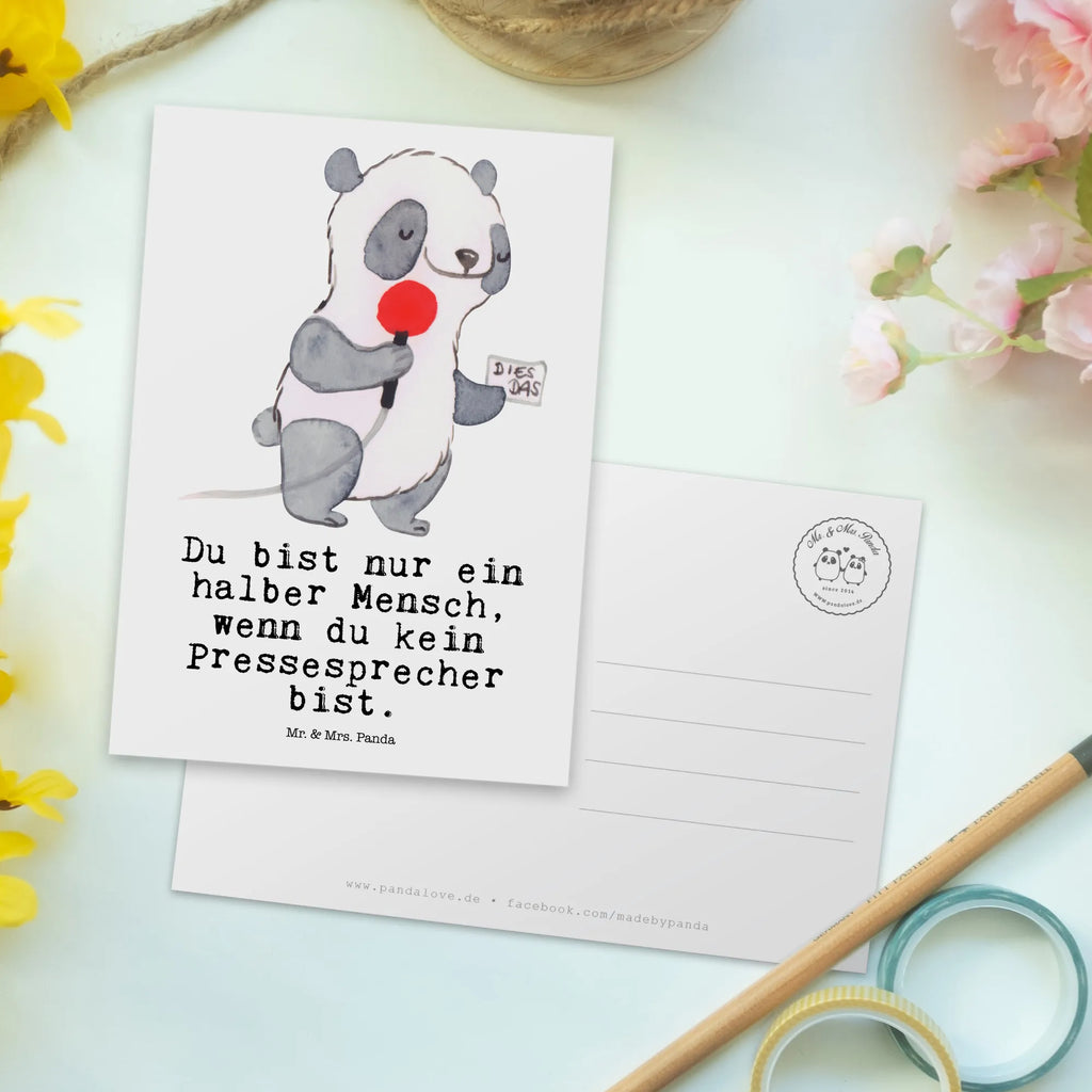 Postkarte Pressesprecher mit Herz Postkarte, Karte, Geschenkkarte, Grußkarte, Einladung, Ansichtskarte, Geburtstagskarte, Einladungskarte, Dankeskarte, Ansichtskarten, Einladung Geburtstag, Einladungskarten Geburtstag, Beruf, Ausbildung, Jubiläum, Abschied, Rente, Kollege, Kollegin, Geschenk, Schenken, Arbeitskollege, Mitarbeiter, Firma, Danke, Dankeschön