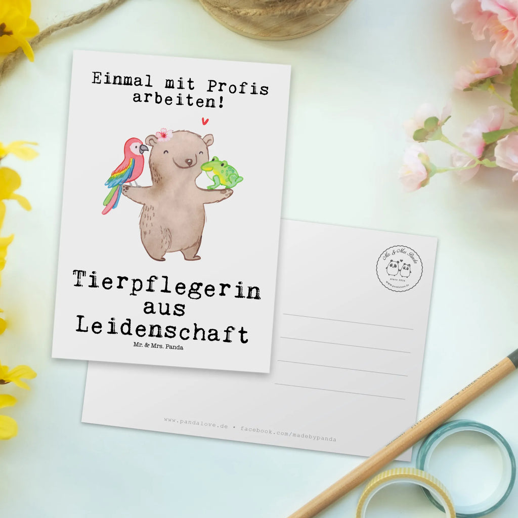 Postkarte Tierpflegerin Leidenschaft Postkarte, Karte, Geschenkkarte, Grußkarte, Einladung, Ansichtskarte, Geburtstagskarte, Einladungskarte, Dankeskarte, Ansichtskarten, Einladung Geburtstag, Einladungskarten Geburtstag, Beruf, Ausbildung, Jubiläum, Abschied, Rente, Kollege, Kollegin, Geschenk, Schenken, Arbeitskollege, Mitarbeiter, Firma, Danke, Dankeschön