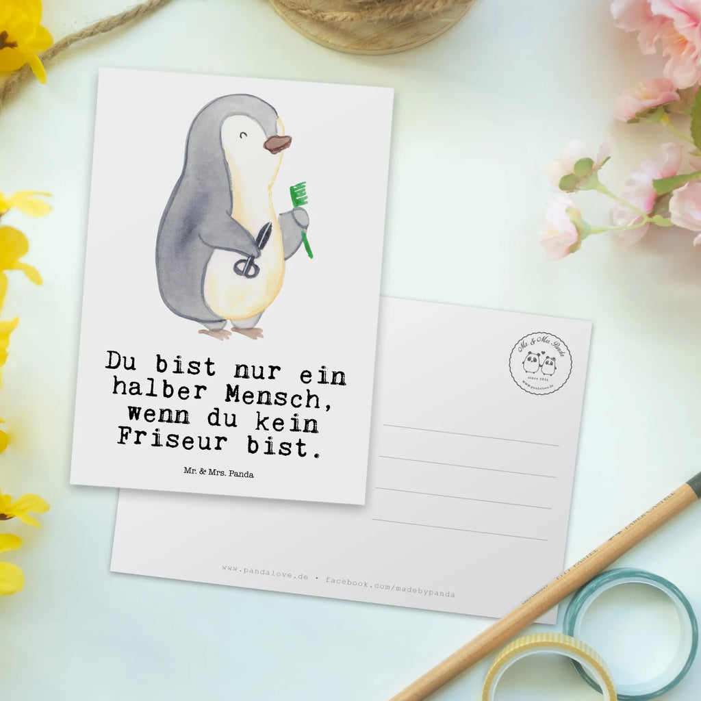 Postkarte Friseur mit Herz Postkarte, Karte, Geschenkkarte, Grußkarte, Einladung, Ansichtskarte, Geburtstagskarte, Einladungskarte, Dankeskarte, Ansichtskarten, Einladung Geburtstag, Einladungskarten Geburtstag, Beruf, Ausbildung, Jubiläum, Abschied, Rente, Kollege, Kollegin, Geschenk, Schenken, Arbeitskollege, Mitarbeiter, Firma, Danke, Dankeschön, Frisör, Haarstylist, Frisörbesuch, Friseursalon, Barbier, Coiffeur, Eröffnung Friseur