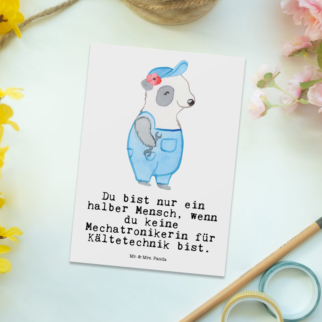 Postkarte Mechatronikerin für Kältetechnik mit Herz Postkarte, Karte, Geschenkkarte, Grußkarte, Einladung, Ansichtskarte, Geburtstagskarte, Einladungskarte, Dankeskarte, Ansichtskarten, Einladung Geburtstag, Einladungskarten Geburtstag, Beruf, Ausbildung, Jubiläum, Abschied, Rente, Kollege, Kollegin, Geschenk, Schenken, Arbeitskollege, Mitarbeiter, Firma, Danke, Dankeschön, Mechatronikerin für Kältetechnik, Gesellenprüfung