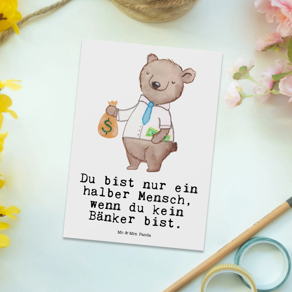 Postkarte Bänker mit Herz Postkarte, Karte, Geschenkkarte, Grußkarte, Einladung, Ansichtskarte, Geburtstagskarte, Einladungskarte, Dankeskarte, Ansichtskarten, Einladung Geburtstag, Einladungskarten Geburtstag, Beruf, Ausbildung, Jubiläum, Abschied, Rente, Kollege, Kollegin, Geschenk, Schenken, Arbeitskollege, Mitarbeiter, Firma, Danke, Dankeschön, Bänker, Bankfachmann, Bankangestellter, Bankberater