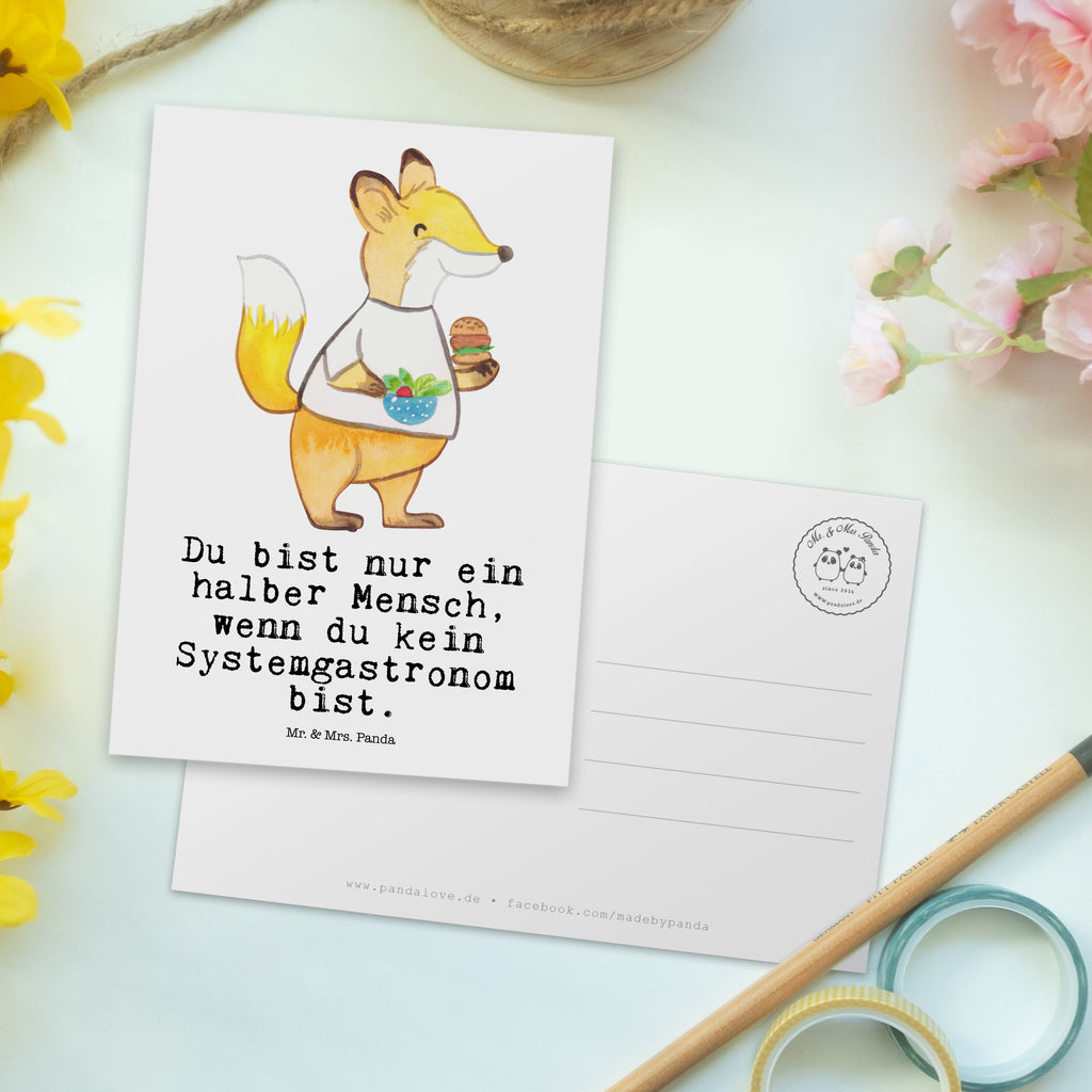 Postkarte Systemgastronom mit Herz Postkarte, Karte, Geschenkkarte, Grußkarte, Einladung, Ansichtskarte, Geburtstagskarte, Einladungskarte, Dankeskarte, Ansichtskarten, Einladung Geburtstag, Einladungskarten Geburtstag, Beruf, Ausbildung, Jubiläum, Abschied, Rente, Kollege, Kollegin, Geschenk, Schenken, Arbeitskollege, Mitarbeiter, Firma, Danke, Dankeschön