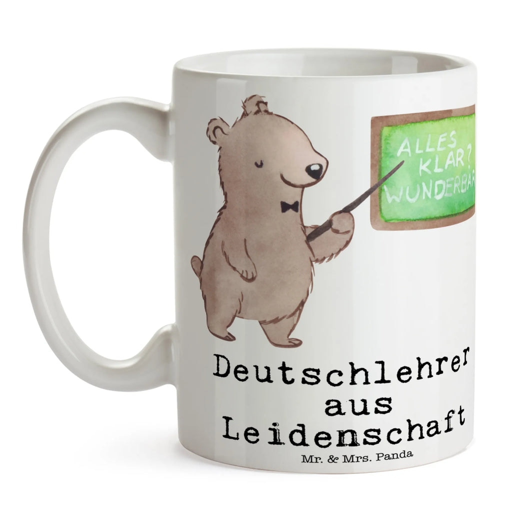 Tasse Deutschlehrer aus Leidenschaft Tasse, Kaffeetasse, Teetasse, Becher, Kaffeebecher, Teebecher, Keramiktasse, Porzellantasse, Büro Tasse, Geschenk Tasse, Tasse Sprüche, Tasse Motive, Kaffeetassen, Tasse bedrucken, Designer Tasse, Cappuccino Tassen, Schöne Teetassen, Beruf, Ausbildung, Jubiläum, Abschied, Rente, Kollege, Kollegin, Geschenk, Schenken, Arbeitskollege, Mitarbeiter, Firma, Danke, Dankeschön, Deutschlehrer, Deutschunterricht, Schule, Grundschule