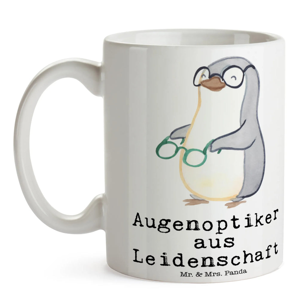 Tasse Augenoptiker aus Leidenschaft Tasse, Kaffeetasse, Teetasse, Becher, Kaffeebecher, Teebecher, Keramiktasse, Porzellantasse, Büro Tasse, Geschenk Tasse, Tasse Sprüche, Tasse Motive, Kaffeetassen, Tasse bedrucken, Designer Tasse, Cappuccino Tassen, Schöne Teetassen, Beruf, Ausbildung, Jubiläum, Abschied, Rente, Kollege, Kollegin, Geschenk, Schenken, Arbeitskollege, Mitarbeiter, Firma, Danke, Dankeschön, Augenoptiker, Optiker, Augenarzt, Optometrist, Brillenverkäufer, Brillengeschäft, Eröffnung