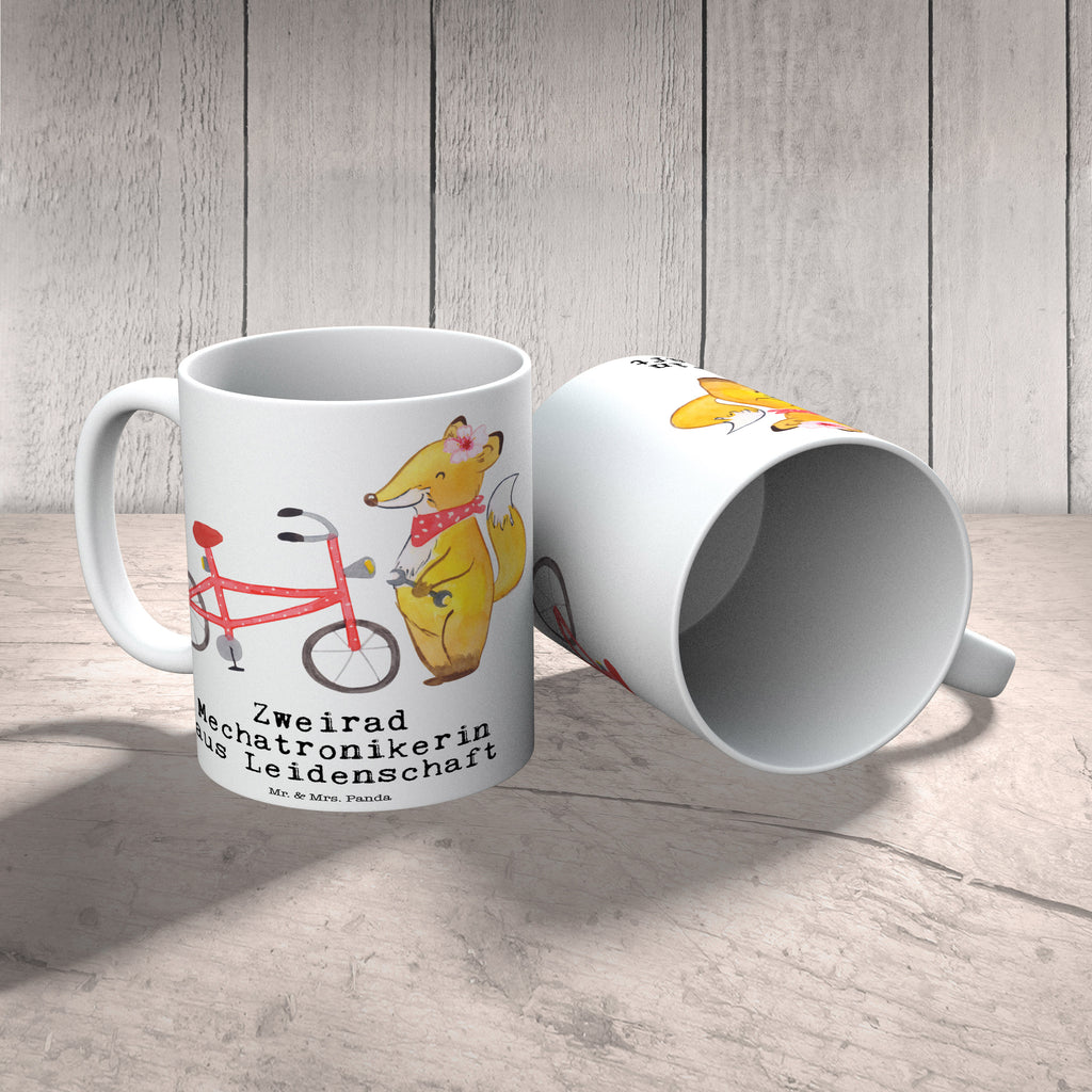 Tasse Zweirad Mechatronikerin aus Leidenschaft Tasse, Kaffeetasse, Teetasse, Becher, Kaffeebecher, Teebecher, Keramiktasse, Porzellantasse, Büro Tasse, Geschenk Tasse, Tasse Sprüche, Tasse Motive, Kaffeetassen, Tasse bedrucken, Designer Tasse, Cappuccino Tassen, Schöne Teetassen, Beruf, Ausbildung, Jubiläum, Abschied, Rente, Kollege, Kollegin, Geschenk, Schenken, Arbeitskollege, Mitarbeiter, Firma, Danke, Dankeschön