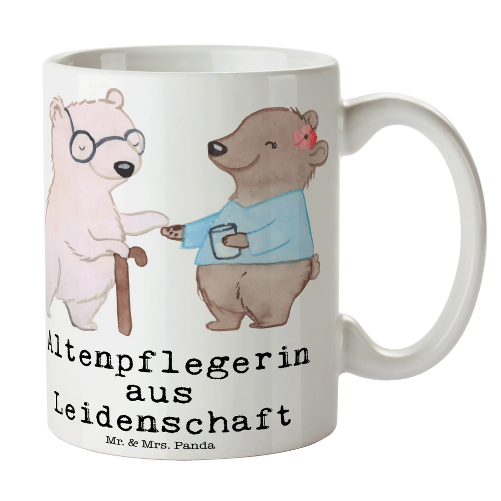 Tasse Altenpflegerin aus Leidenschaft Tasse, Kaffeetasse, Teetasse, Becher, Kaffeebecher, Teebecher, Keramiktasse, Porzellantasse, Büro Tasse, Geschenk Tasse, Tasse Sprüche, Tasse Motive, Kaffeetassen, Tasse bedrucken, Designer Tasse, Cappuccino Tassen, Schöne Teetassen, Beruf, Ausbildung, Jubiläum, Abschied, Rente, Kollege, Kollegin, Geschenk, Schenken, Arbeitskollege, Mitarbeiter, Firma, Danke, Dankeschön, Altenpflegerin, Pflegerin, Altenheim Eröffnung