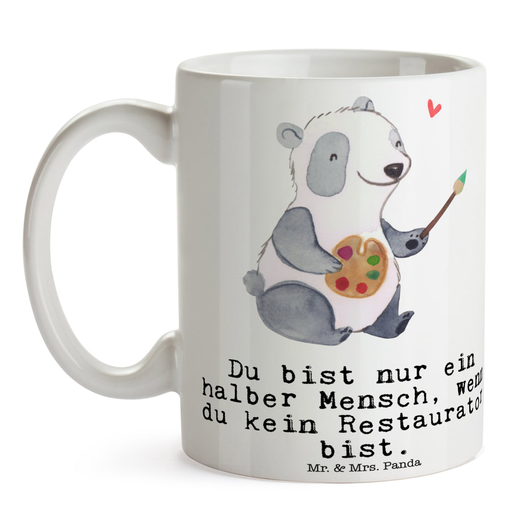 Tasse Restaurator mit Herz Tasse, Kaffeetasse, Teetasse, Becher, Kaffeebecher, Teebecher, Keramiktasse, Porzellantasse, Büro Tasse, Geschenk Tasse, Tasse Sprüche, Tasse Motive, Kaffeetassen, Tasse bedrucken, Designer Tasse, Cappuccino Tassen, Schöne Teetassen, Beruf, Ausbildung, Jubiläum, Abschied, Rente, Kollege, Kollegin, Geschenk, Schenken, Arbeitskollege, Mitarbeiter, Firma, Danke, Dankeschön