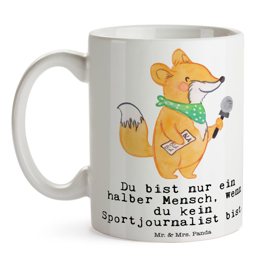 Tasse Sportjournalist mit Herz Tasse, Kaffeetasse, Teetasse, Becher, Kaffeebecher, Teebecher, Keramiktasse, Porzellantasse, Büro Tasse, Geschenk Tasse, Tasse Sprüche, Tasse Motive, Kaffeetassen, Tasse bedrucken, Designer Tasse, Cappuccino Tassen, Schöne Teetassen, Beruf, Ausbildung, Jubiläum, Abschied, Rente, Kollege, Kollegin, Geschenk, Schenken, Arbeitskollege, Mitarbeiter, Firma, Danke, Dankeschön, Sportjournalist, Journalist, Reporter, Redakteur, Pressebüro, Studium