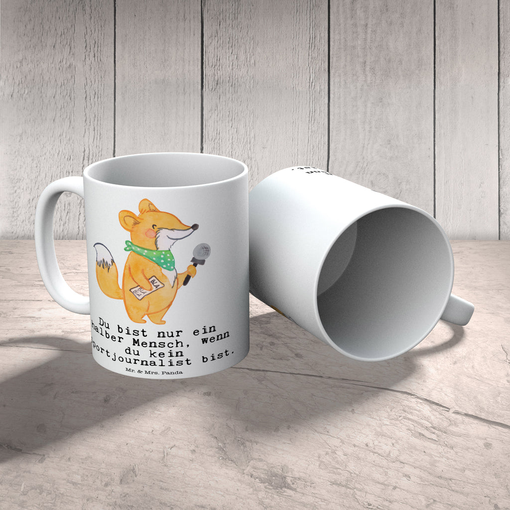 Tasse Sportjournalist mit Herz Tasse, Kaffeetasse, Teetasse, Becher, Kaffeebecher, Teebecher, Keramiktasse, Porzellantasse, Büro Tasse, Geschenk Tasse, Tasse Sprüche, Tasse Motive, Kaffeetassen, Tasse bedrucken, Designer Tasse, Cappuccino Tassen, Schöne Teetassen, Beruf, Ausbildung, Jubiläum, Abschied, Rente, Kollege, Kollegin, Geschenk, Schenken, Arbeitskollege, Mitarbeiter, Firma, Danke, Dankeschön, Sportjournalist, Journalist, Reporter, Redakteur, Pressebüro, Studium