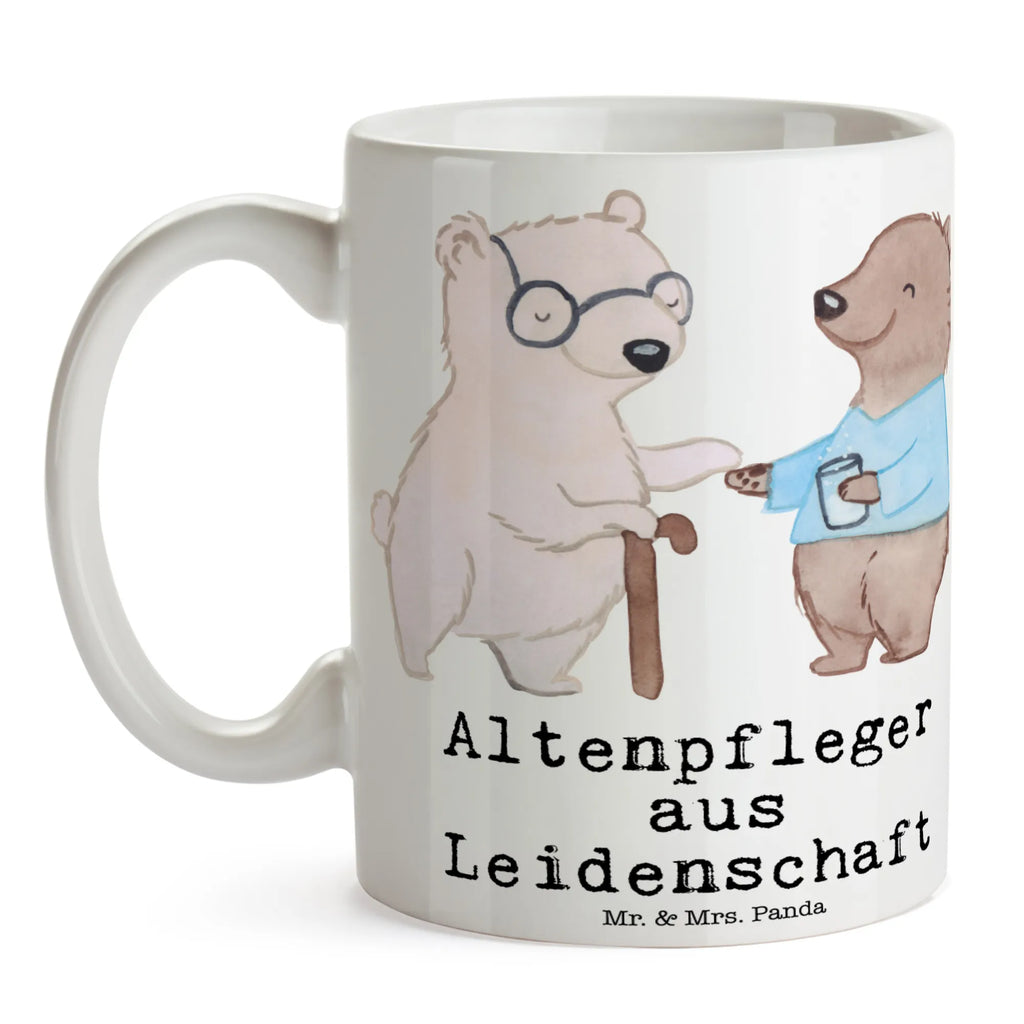 Tasse Altenpfleger aus Leidenschaft Tasse, Kaffeetasse, Teetasse, Becher, Kaffeebecher, Teebecher, Keramiktasse, Porzellantasse, Büro Tasse, Geschenk Tasse, Tasse Sprüche, Tasse Motive, Kaffeetassen, Tasse bedrucken, Designer Tasse, Cappuccino Tassen, Schöne Teetassen, Beruf, Ausbildung, Jubiläum, Abschied, Rente, Kollege, Kollegin, Geschenk, Schenken, Arbeitskollege, Mitarbeiter, Firma, Danke, Dankeschön, Altenpfleger, Pfleger, Altenheim Eröffnung