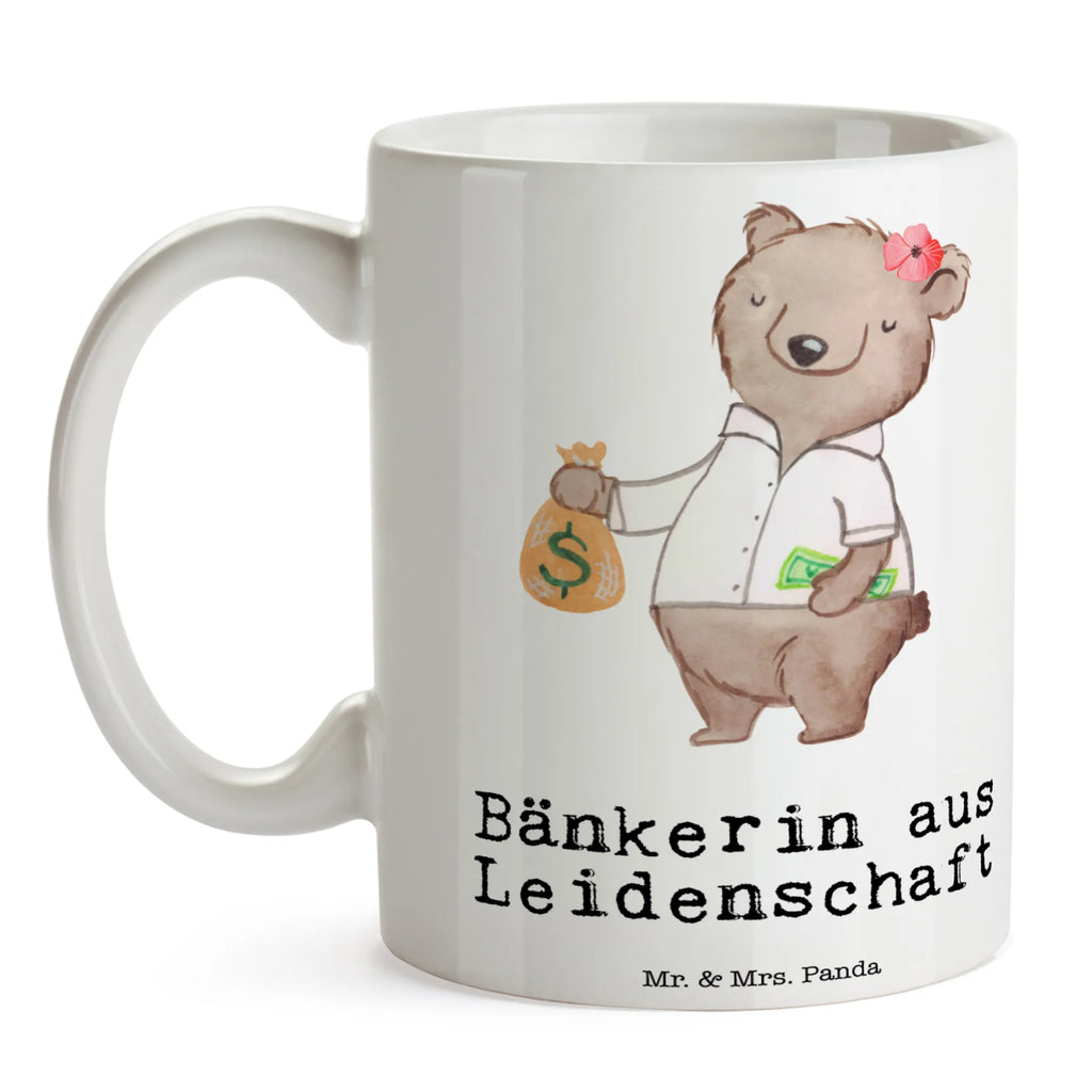 Tasse Bänkerin aus Leidenschaft Tasse, Kaffeetasse, Teetasse, Becher, Kaffeebecher, Teebecher, Keramiktasse, Porzellantasse, Büro Tasse, Geschenk Tasse, Tasse Sprüche, Tasse Motive, Kaffeetassen, Tasse bedrucken, Designer Tasse, Cappuccino Tassen, Schöne Teetassen, Beruf, Ausbildung, Jubiläum, Abschied, Rente, Kollege, Kollegin, Geschenk, Schenken, Arbeitskollege, Mitarbeiter, Firma, Danke, Dankeschön, Bänkerin, Bankfachfrau, Bankangestellte, Bankberaterin