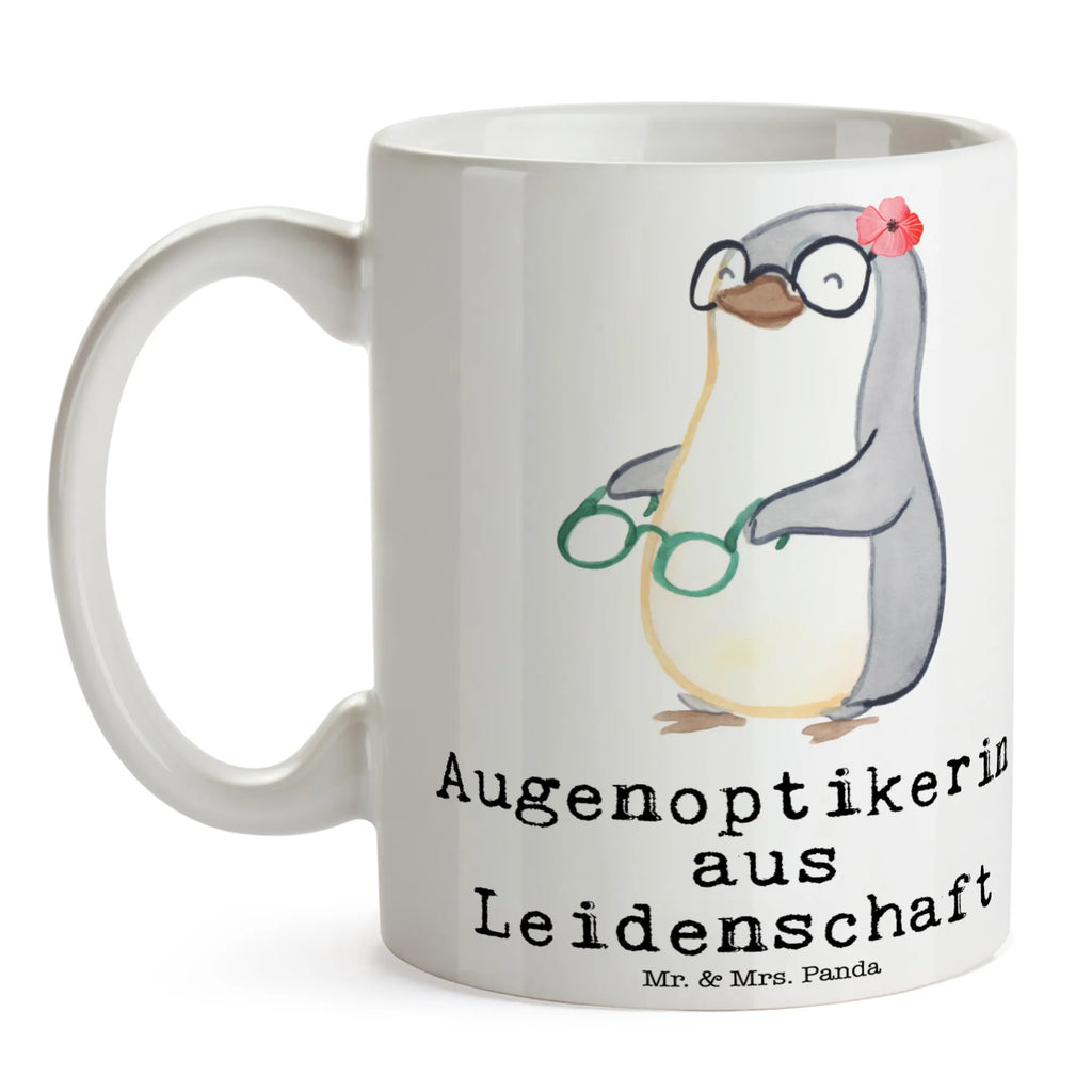 Tasse Augenoptikerin aus Leidenschaft Tasse, Kaffeetasse, Teetasse, Becher, Kaffeebecher, Teebecher, Keramiktasse, Porzellantasse, Büro Tasse, Geschenk Tasse, Tasse Sprüche, Tasse Motive, Kaffeetassen, Tasse bedrucken, Designer Tasse, Cappuccino Tassen, Schöne Teetassen, Beruf, Ausbildung, Jubiläum, Abschied, Rente, Kollege, Kollegin, Geschenk, Schenken, Arbeitskollege, Mitarbeiter, Firma, Danke, Dankeschön, Augenoptikerin, Optikerin, Augenärztin, Optometristin, Brillenverkäuferin, Brillengeschäft, Eröffnung