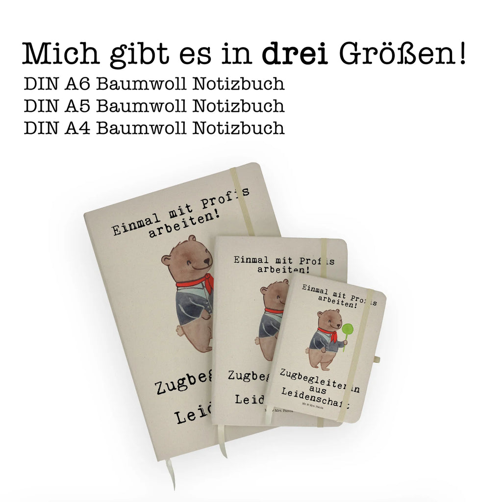 Baumwoll Notizbuch Zugbegleiterin aus Leidenschaft Notizen, Eintragebuch, Tagebuch, Notizblock, Adressbuch, Journal, Kladde, Skizzenbuch, Notizheft, Schreibbuch, Schreibheft, Beruf, Ausbildung, Jubiläum, Abschied, Rente, Kollege, Kollegin, Geschenk, Schenken, Arbeitskollege, Mitarbeiter, Firma, Danke, Dankeschön