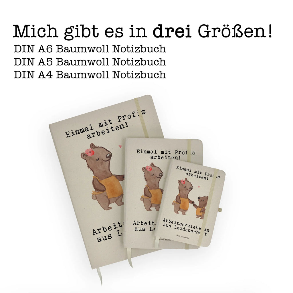 DIN A6 Baumwoll Notizbuch Arbeitserzieherin aus Leidenschaft Notizen, Eintragebuch, Tagebuch, Notizblock, Adressbuch, Journal, Kladde, Skizzenbuch, Notizheft, Schreibbuch, Schreibheft, Beruf, Ausbildung, Jubiläum, Abschied, Rente, Kollege, Kollegin, Geschenk, Schenken, Arbeitskollege, Mitarbeiter, Firma, Danke, Dankeschön, Arbeitserzieherin, Arbeitspädagogin, Studium